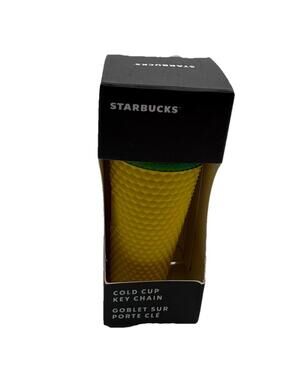 Starbucks Cold Cup Keychain Ornament - 2022 Pineapple Studded - Hawaii - New!